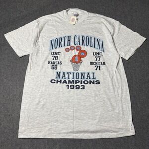 VTG 1993 UNC NORTH CAROLINA NWT BASKETBALL CHAMPIONS TSHIRT MENS SIZE LARGE
